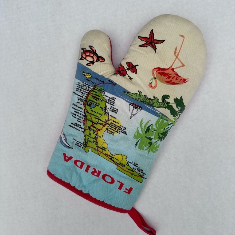Florida state souvenir oven mitt pot holder